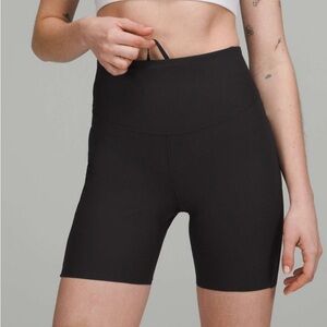 Lululemon Base Pace Ribbed High-Rise Short 6" - black
